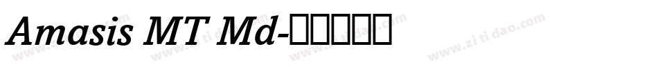 Amasis MT Md字体转换